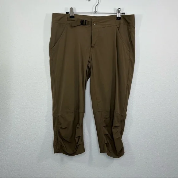 prAna Jasmine Knicker Women's Green Capri Pant size 8 Performance Pant‎ - Picture 2 of 9